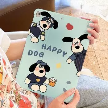 Защитный чехол из ТПУ с милым мультяшным рисунком Happy Puppy для Redmi Pad 2022 10,6 дюймов SE 11 дюймов, совместимый с Xiaomi 6/6pro 5/5pro, с держателем для ручек Redmi Pad 10.6inch