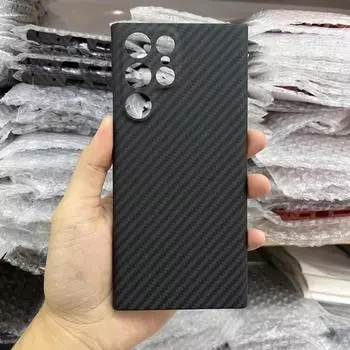 Защитный чехол из углеродного волокна для Samsung Galaxy S23 Ultra S22 Plus/iphone 14 13 12 11 Pro Max, ультратонкая задняя крышка iphone 11 чёрный