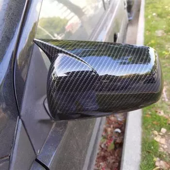 Защитный чехол из углеродного волокна для зеркала заднего вида Mitsubishi Lancer 08-12. modified
