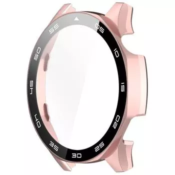 Защитный чехол из закаленного стекла для экрана Huawei Watch GT5 46 мм (Розовое золото) QD