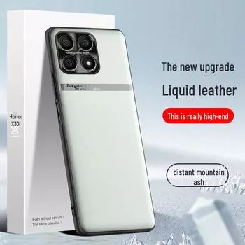 Защитный чехол из жидкой кожи для Honor X30i, устойчивый к падениям и загрязнениям. Отправляется индивидуально. Honor X30i