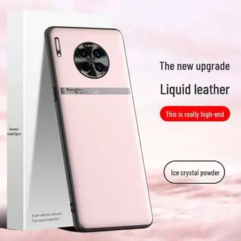 Защитный чехол из жидкой кожи для Huawei Mate30 Pro от падений — в наличии одна штука Huawei mate30pro озеро синий