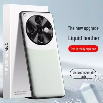 Защитный чехол из жидкой кожи для мобильного телефона Oppo Find X7 Ultra, защита от падения, поставляется как единое целое. oppoFindX7ultra
