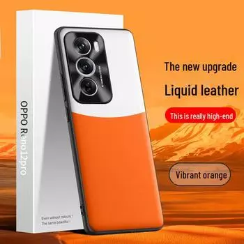 Защитный чехол из жидкой кожи для мобильного телефона Oppo Reno 12 Pro, возможна доставка одним предметом oppoReno12pro белый