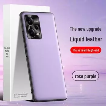 Защитный чехол из жидкой кожи для Redmi Note 12 Pro от падения — одна часть доступна для отправки redmi note12pro