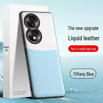 Защитный чехол из жидкой кожи для телефона Honor 80 с защитой от падений и загрязнения. Поставляется как единое целое. Honor 80