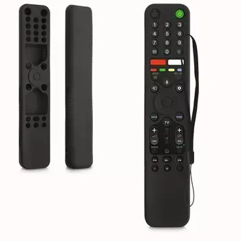 Защитный чехол kwmobile, совместимый с Sony RMF TX600C 600P 600U 600E 500U 500E, задняя крышка пульта дистанционного управления, мягкий силиконовый черный цвет - чёрный