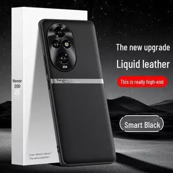 Защитный чехол Liquid Leather Anti-Fall, Anti-Fouling для мобильного телефона Honor 200