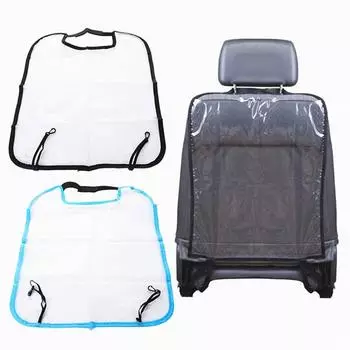 Защитный чехол на сиденье для детей, детский коврик для чистки грязи, наклейки для автомобиля, автокресло, ногами, Ма чёрный