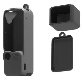 Защитный чехол OSMO POCKET 3 для DJI POCKET 3, силиконовый чехол, защитный чехол для объектива, крышка объектива для дисплея (черный)