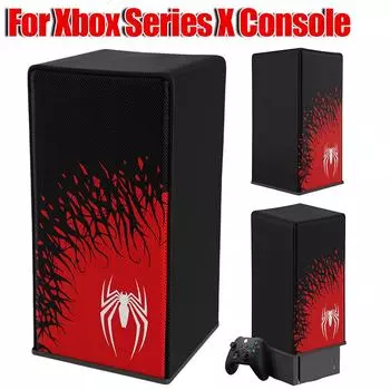 Защитный чехол от царапин и пыли для игровой консоли Xbox Series X, горизонтальный пылезащитный чехол, вертикальный защитный чехол чёрный