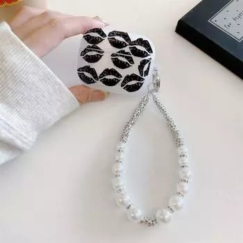 Защитный чехол Pro2 Чехол для Airpods4 Активное шумоподавление Apple 3-го поколения Чехол для Bluetooth-наушников Pro 2 Чехлы для наушников Корейский Милый Apple AirPods 4 [Kiss] Send the lanyard