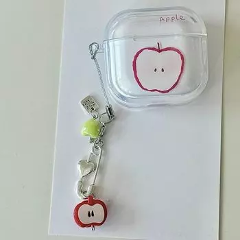 Защитный чехол Pro2 Защитный чехол для Airpods4 Активное шумоподавление Чехол для Bluetooth-наушников Apple 3-го поколения Pro 2 Рукава для наушников Корейский Милый Веселый Apple Airpods 3 [Apple] send pendant