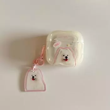 Защитный чехол Pro2 Защитный чехол для Airpods4 Активное шумоподавление Чехол для Bluetooth-наушников Apple 3-го поколения Pro 2 Рукава для наушников Корейский Милый Веселый Apple AirPods 4 [Cute Dog] Send Pendant