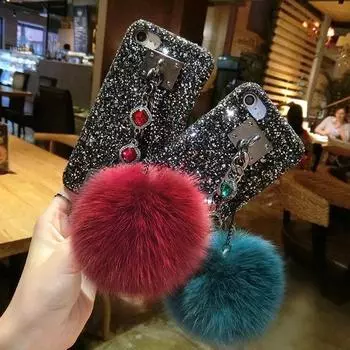 Защитный чехол с бриллиантовым браслетом и блестками для Apple iPhone 15Pro и 8Plus iPhone 15