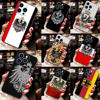 Защитный чехол с флагом немецкой империи для iPhone 11 14 12 13 Pro Max Mini X XR XS Max 7 8 Plus SE 2020, чехол для телефона iPhone 7
