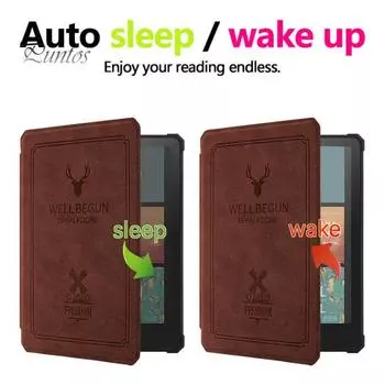 Защитный чехол с функцией автоматического отключения питания Smart Cover, ударопрочный, надежный, защитный чехол для электронной книги Kindle Paperwhite A чёрный