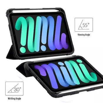 Защитный чехол с гнездом для стилуса для Apple iPad Mini 6 (2022) Магнитная пленка Shell 8.3 inches чёрный