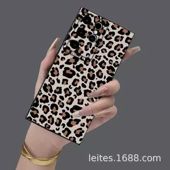 Защитный чехол с леопардовым принтом для мобильного телефона Samsung S23A55, защита от падения с полной защитой объектива Samsung A05S чёрный