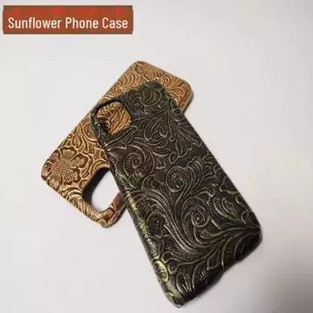 Защитный чехол с рисунком подсолнуха для Apple iPhone 11/XR/XS/iPhone 12/11 Pro Max/iPhone 8 iphonexs темно-коричневого