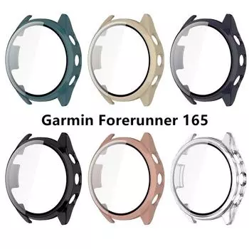Защитный чехол с твердым краем для Garmin Forerunner165, защитный чехол из закаленной пленки для Garmin Forerunner 165, аксессуары Foreruuner 165 чистый