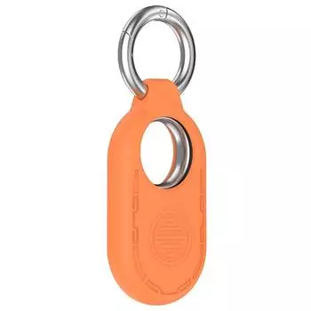 Защитный чехол с защитой от царапин и локатором, силиконовый корпус для Samsung Galaxy SmartTag 2 оранжевый