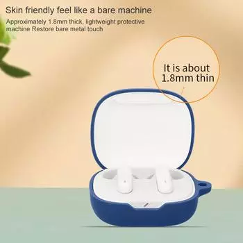 Защитный чехол с защитой от царапин, противоударный для наушников JBL WAVE FLEX 2, пылезащитный мягкий корпус, моющийся чехол чёрный