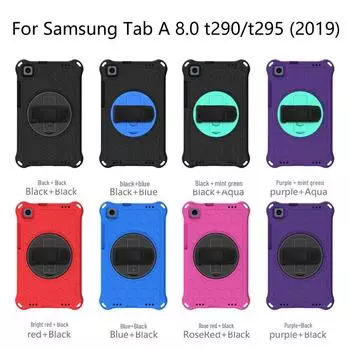 Защитный чехол Samsung TabA 8.0 дюймов - вращающийся кронштейн для планшета с защитой от падений для T295/T290 EVA задняя крышка Samsung Tab A 8.0 t290/t295 (2019) синий/чёрный