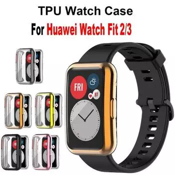 Защитный чехол силиконовый чехол аксессуары для Huawei Watch Fit 3 2 защитный чехол для Huawei Watch Fit2 3 Huawei Watch Fit 2 чистый