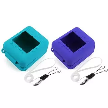 Защитный чехол, силиконовый мягкий чехол, противоударный дорожный чехол с защитой от падения и ремешком для интерактивной игрушки Bitzee, цифрового питомца озеро синий