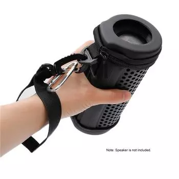 Защитный чехол, совместимый с сумкой для переноски динамика JBL Flip 5, полый жесткий футляр для путешествий чёрный