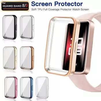 Защитный чехол TPU для Huawei Band 8/9, защитный чехол-бампер со всех сторон, чехлы для Huawei Band 9 For Huawei Band 9 синий