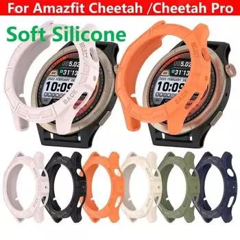 Защитный чехол TPU для умных часов Amazfit Cheetah Pro, силиконовый защитный чехол, аксессуары для Huami CheetahPro Amazfit Cheetah темно-синий