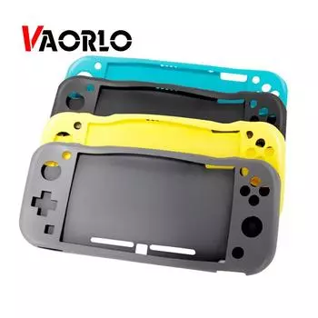 Защитный чехол VAORLO для консоли Nintendo Switch Lite, приятный для кожи, нескользящий чехол для аксессуаров Switch Lite Switch жёлтый