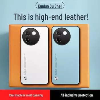 Защитный чехол Vivo V30e из кожи и углеродного волокна с кевларом — универсальный чехол для V23, V30Pro, V25 vivo V27