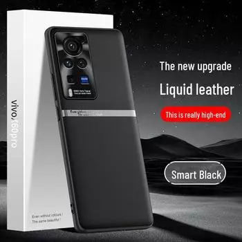 Защитный чехол Vivo X60 Pro Liquid Leather Anti-Fall — поставляется отдельно vivoX60pro