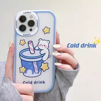 Защитный чехол Zhitai Cartoon Big Eyes для iPhone 14/15Plus iPhone 12 Mini