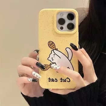 Защитный чехол Zhitai Creative Wheat Shell для iPhone 11/13/14/15Pro/16ProMax iPhone 11 Pro