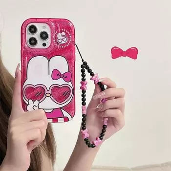 Защитный чехол Zhitai Glitter для iPhone 11/13/14 Pro Max/15 с браслетом. iPhone 7 Plus/8 Plus