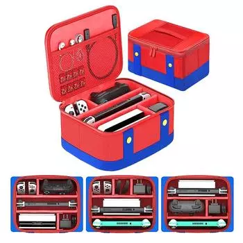 Защитный дорожный чехол для переноски, портативная сумка для хранения Nintendo Switch / OLED-консоли, игровые аксессуары, дорожная сумка морская волна