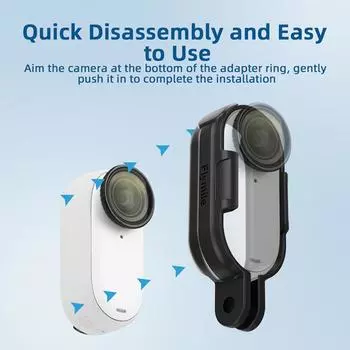 Защитный корпус-корпус для Insta360 GO 3/3S Thumb 360 Protect Screw Long Housing Mount Go3 K9G2 Black-1set