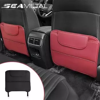 Защитный коврик для автомобиля SEAMETAL, водонепроницаемый защитный чехол на спинку сиденья, автомобильные противогрязевые накладки с сумкой для хранения 1pc чёрный
