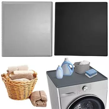 Защитный коврик для сушилки, нескользящий силиконовый коврик для стиральной машины и сушилки, устойчивый к царапинам, термостойкий, для домашней кухни, прачечной M серый