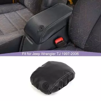 Защитный кожаный чехол на подлокотник с защитой от царапин для Jeep Wrangler TJ 1997-2006 Аксессуары для салона автомобиля