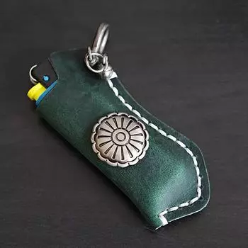 Защитный кожаный чехол ручной работы из натуральной кожи, кожаный чехол для зажигалки, чехол для зажигалки красный