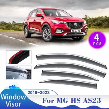 Защитный козырек для MG HS EHS PHEV AS23 2019~2024 Защита от солнца и дождя Дефлектор Боковые вентиляционные отверстия Дымозащитные крышки Навесы Внешние аксессуары прозрачный