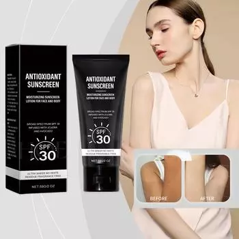 Защитный крем для лица и тела, легкий, двойной увлажняющий, летний, защитный крем для лица, солнцезащитный крем One Size