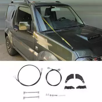 Защитный кронштейн для ветвей через джунгли, защита от препятствий, устранение веревки для Suzuki Jimny 2012-2017, автомобильные аксессуары чёрный