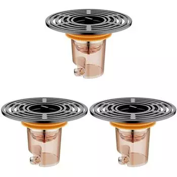 Защитный от запаха сливной сердечник для пола, обратный поток для кухни (черный) Делавэр