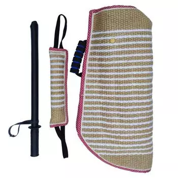 Защитный рукав для укуса щенка для домашних животных с ручкой, утолщенный рукав для укуса